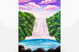 Paint Nite: Serene Waterfall
